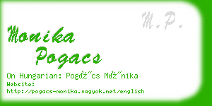 monika pogacs business card